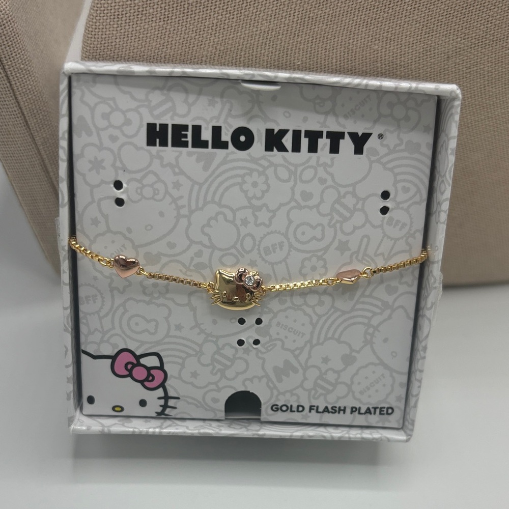 Hello Kitty Gold Charm Bracelet